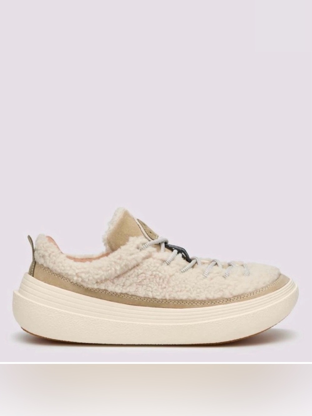 NWT Flower Mountain FAMI UNI Leather and wool sneakers - Off white